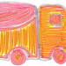 camion fond jaune + rose