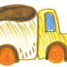 camion jaune marron