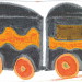 camion truck noir orange